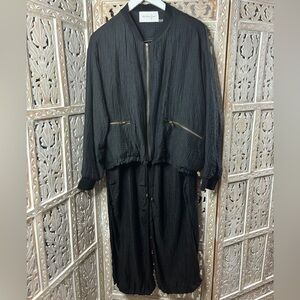 Women's Mustard Seed Resort Black Crinkle Pant Set-Size Medium